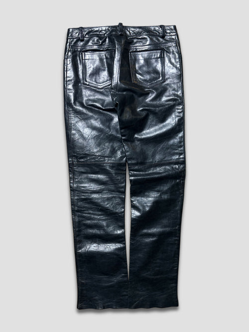 1980’s Black Genuine Leather Pants