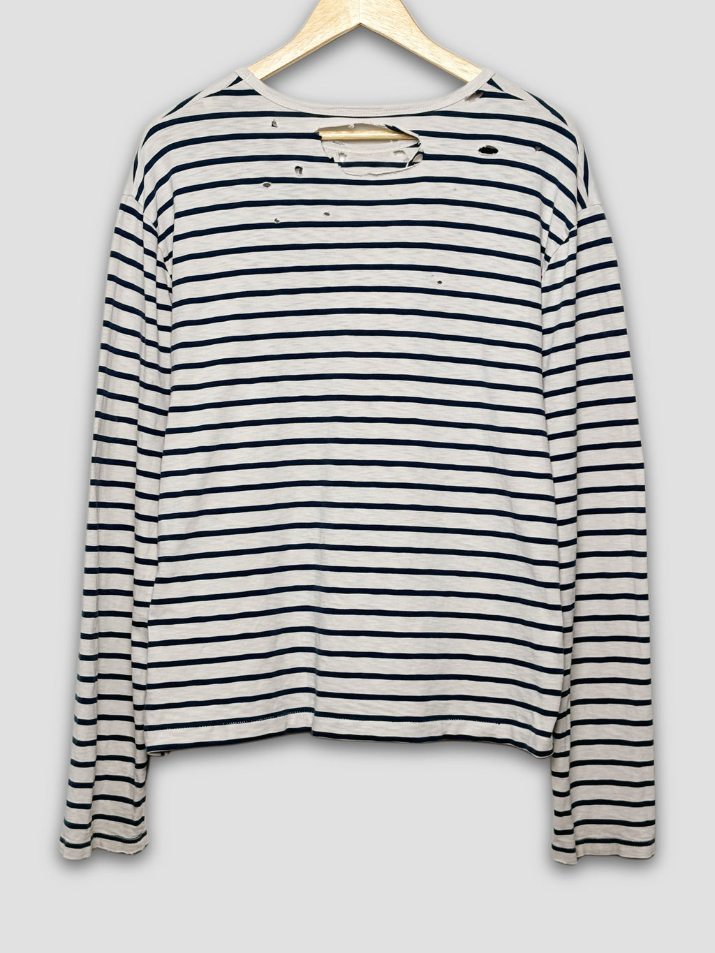 2000’s Distressed Striped LongSleeve Shirt