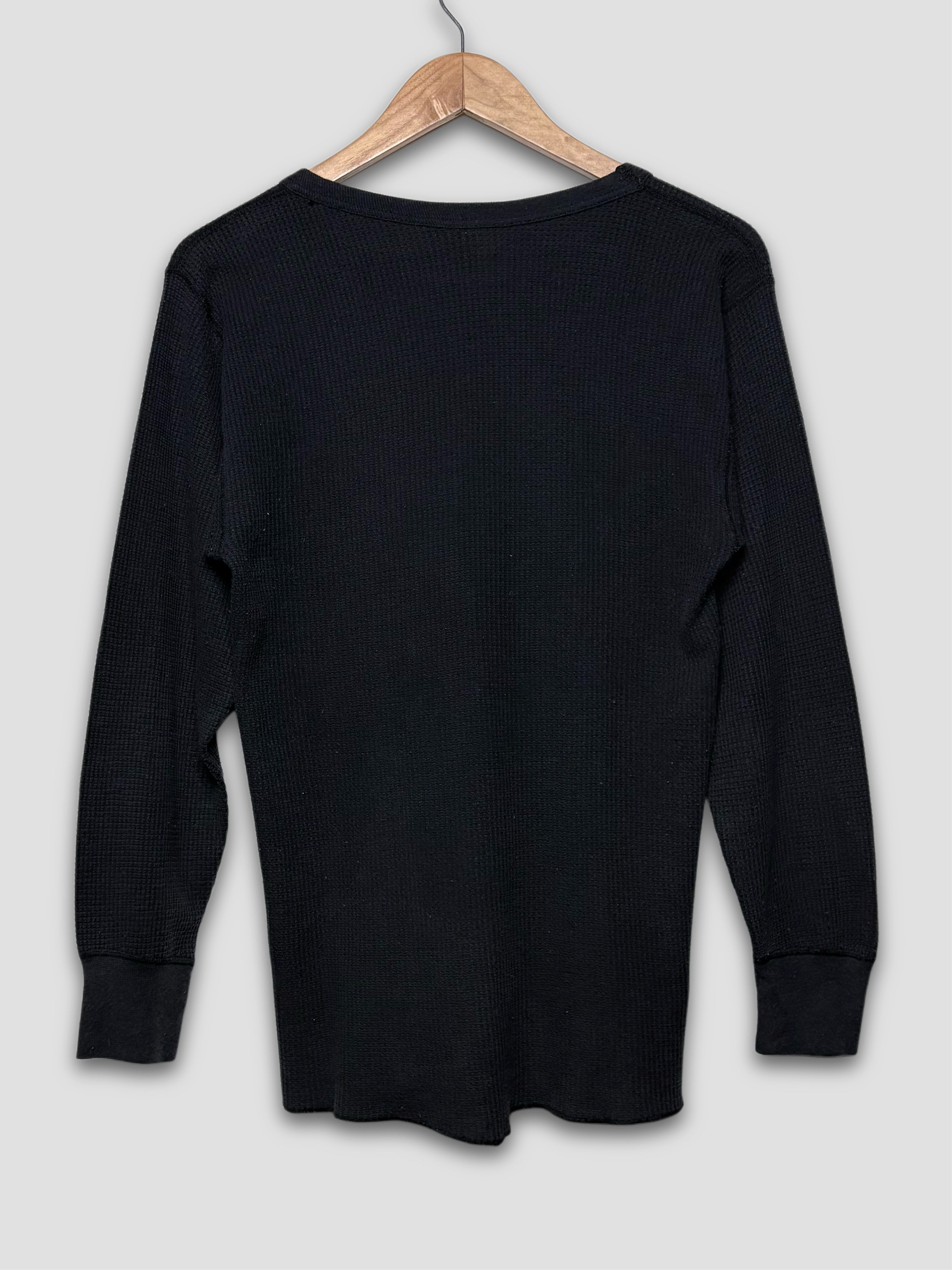 80s Black Thermal LongSleeve