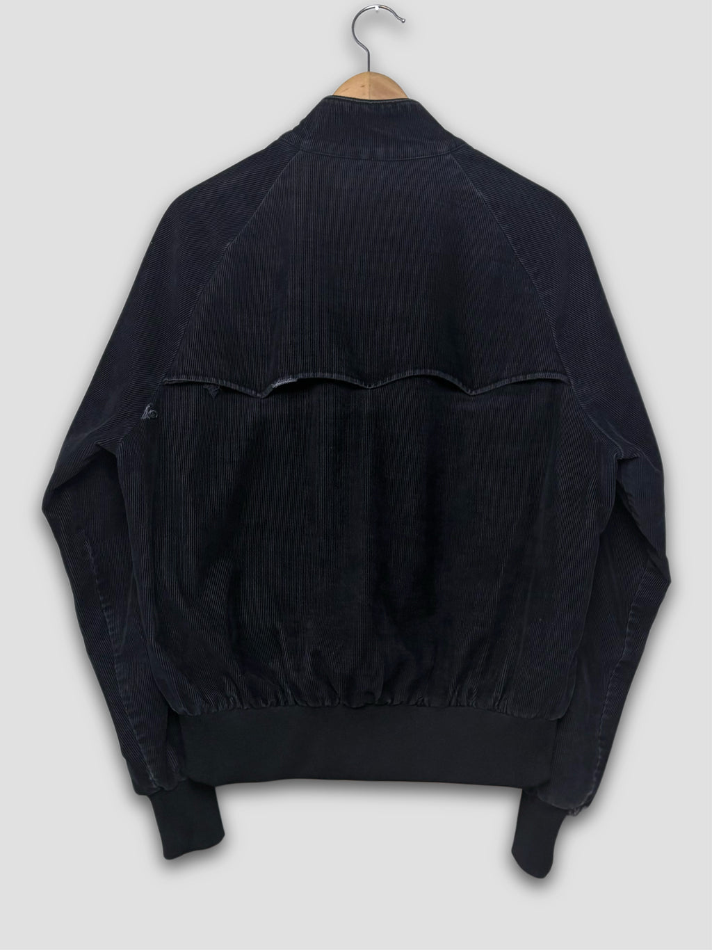 90s Black Corduroy Zip Up Jacket
