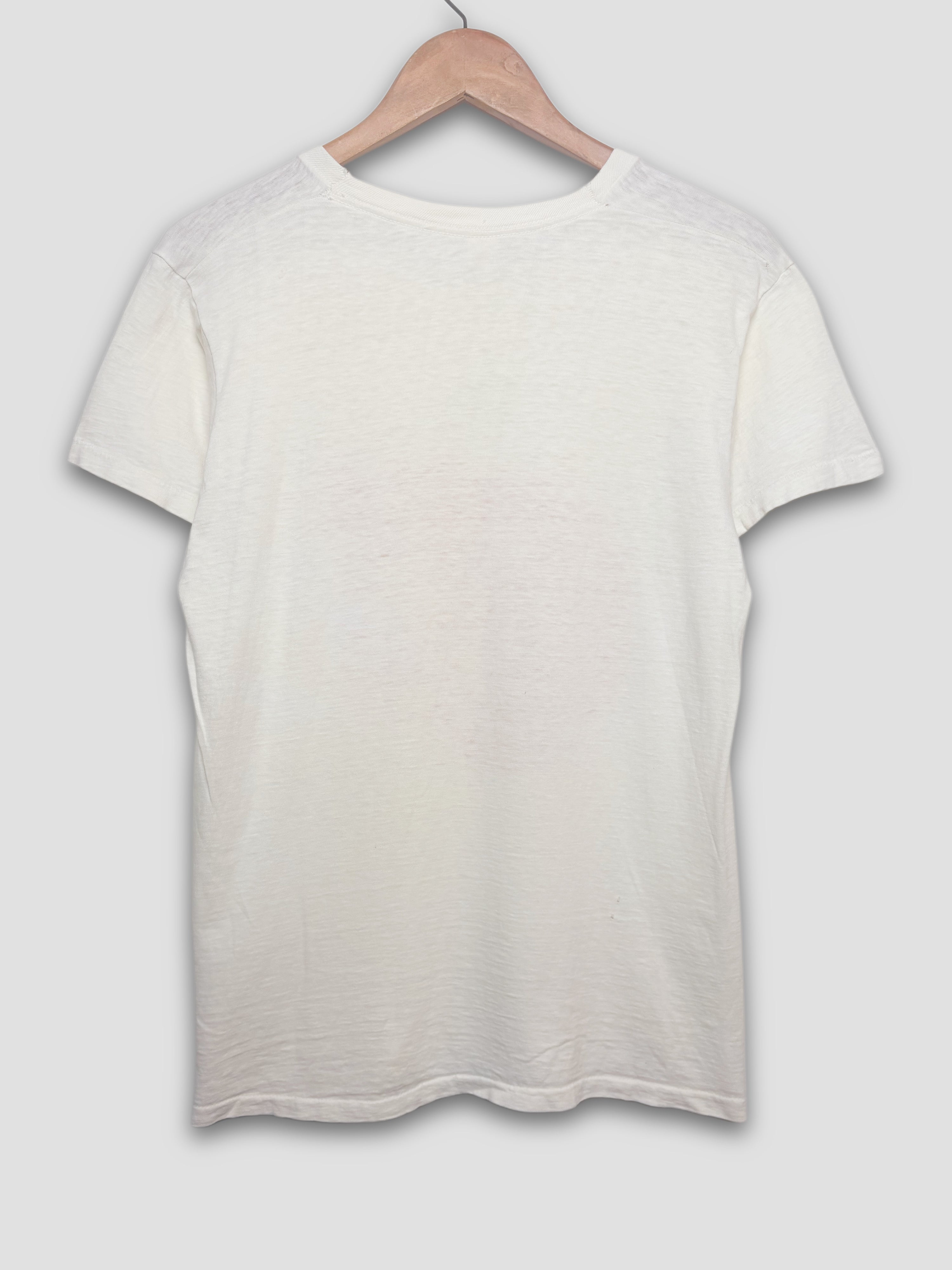 1960's Red Water Print Music Festival White T-Shirt