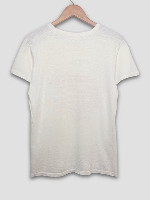1960's Red Water Print Music Festival White T-Shirt