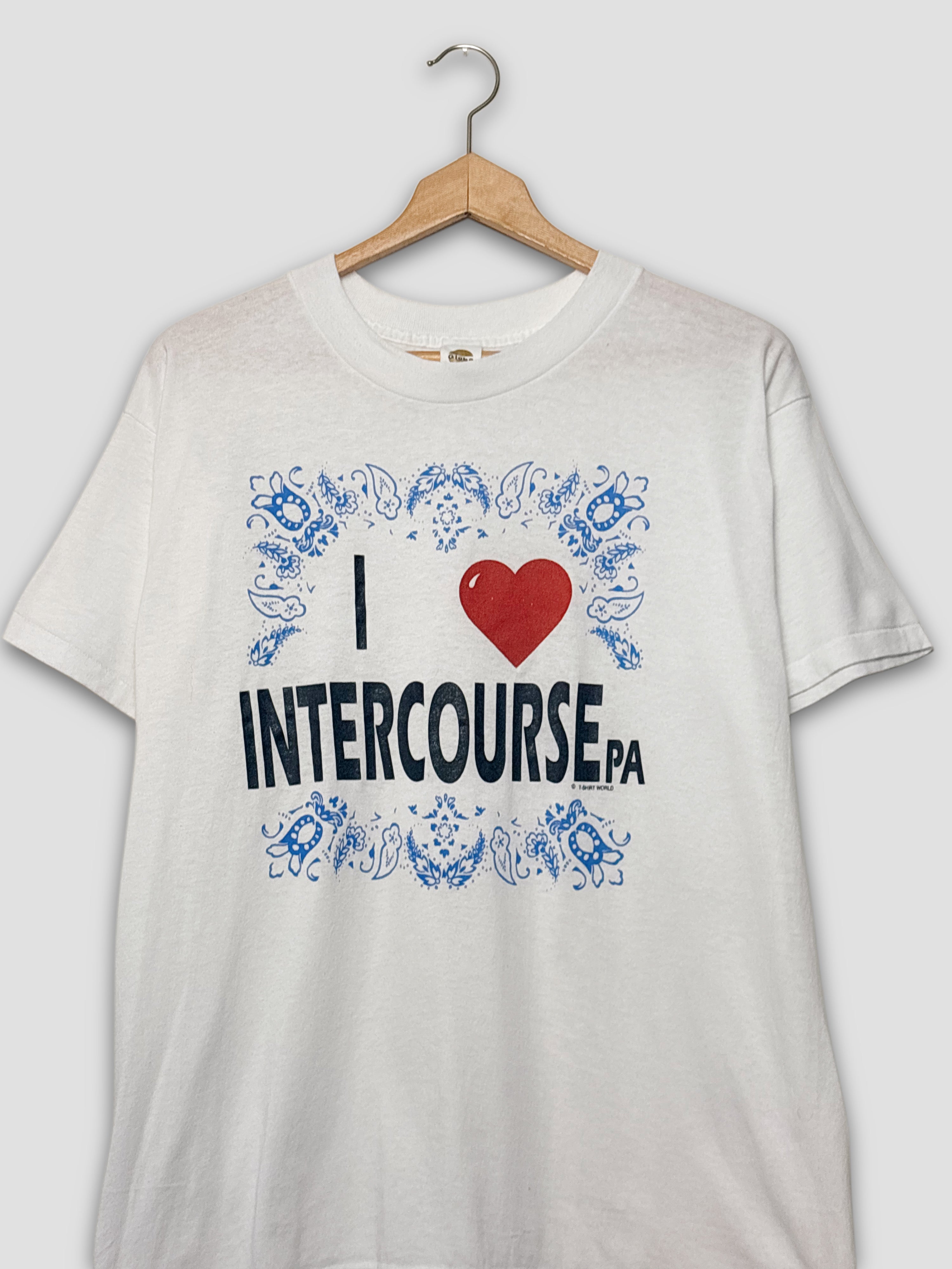 90’s “I ❤️ Intercourse” White T-Shirt