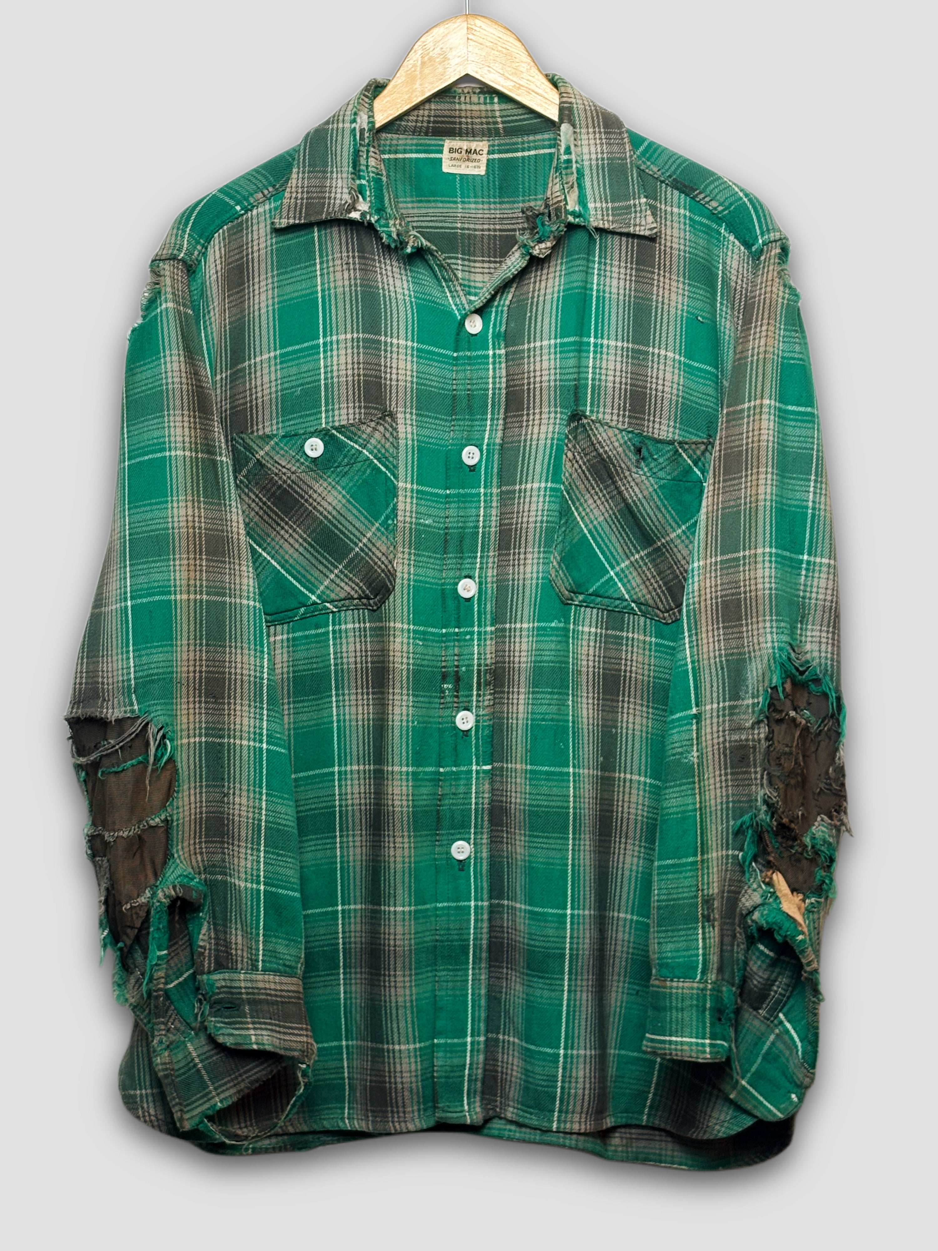 1960’s Big Mac (Sanforized) Cotton Flannel | Distressed