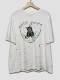 Cat T-Shirt With Paint Splatter