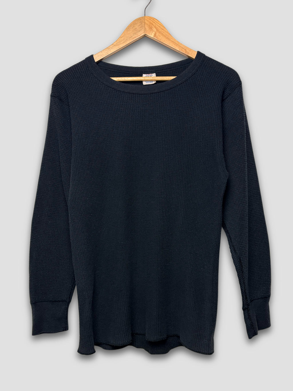 80s Black Thermal LongSleeve