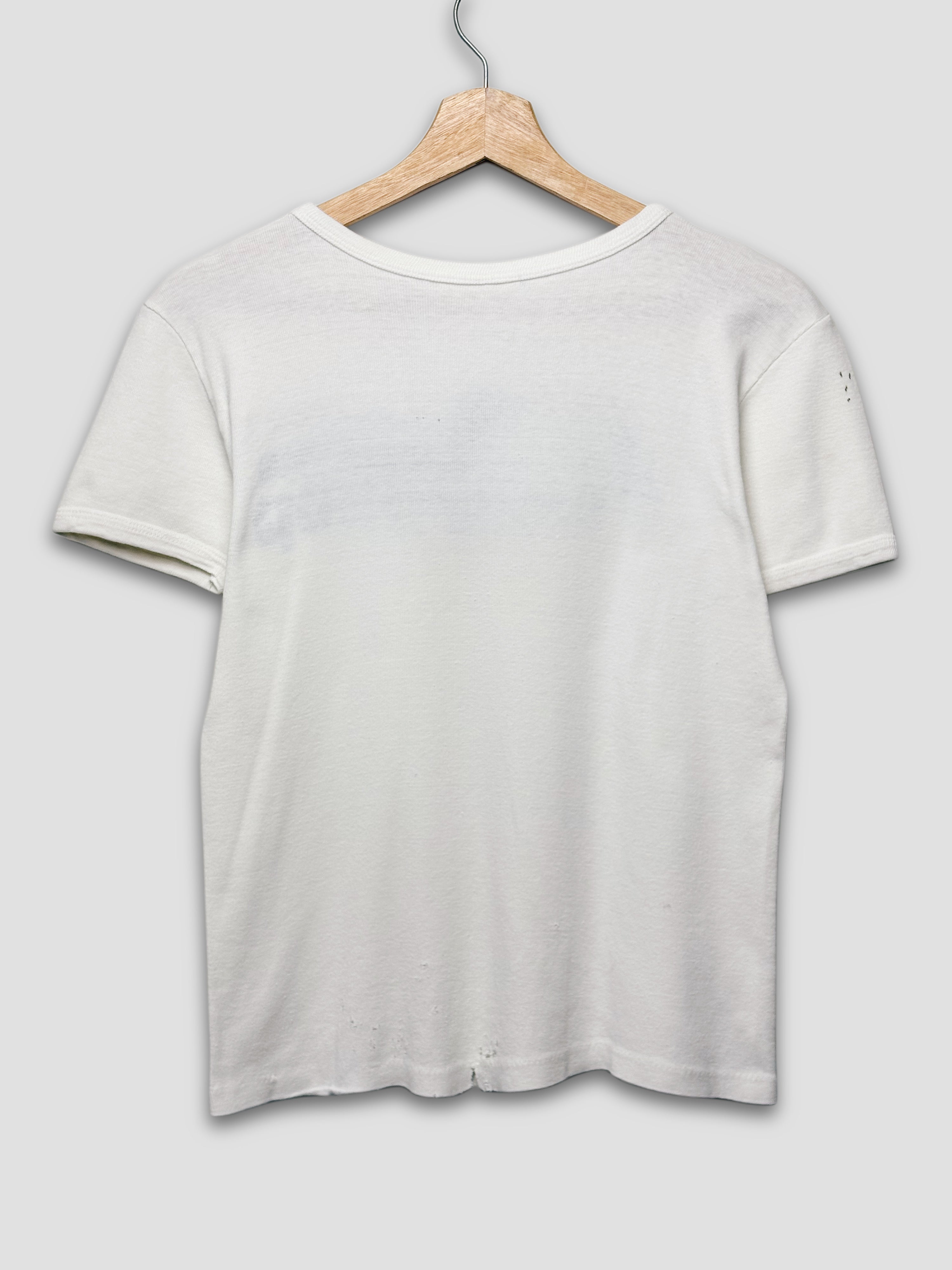 Vintage 70s White Cotton T-Shirt