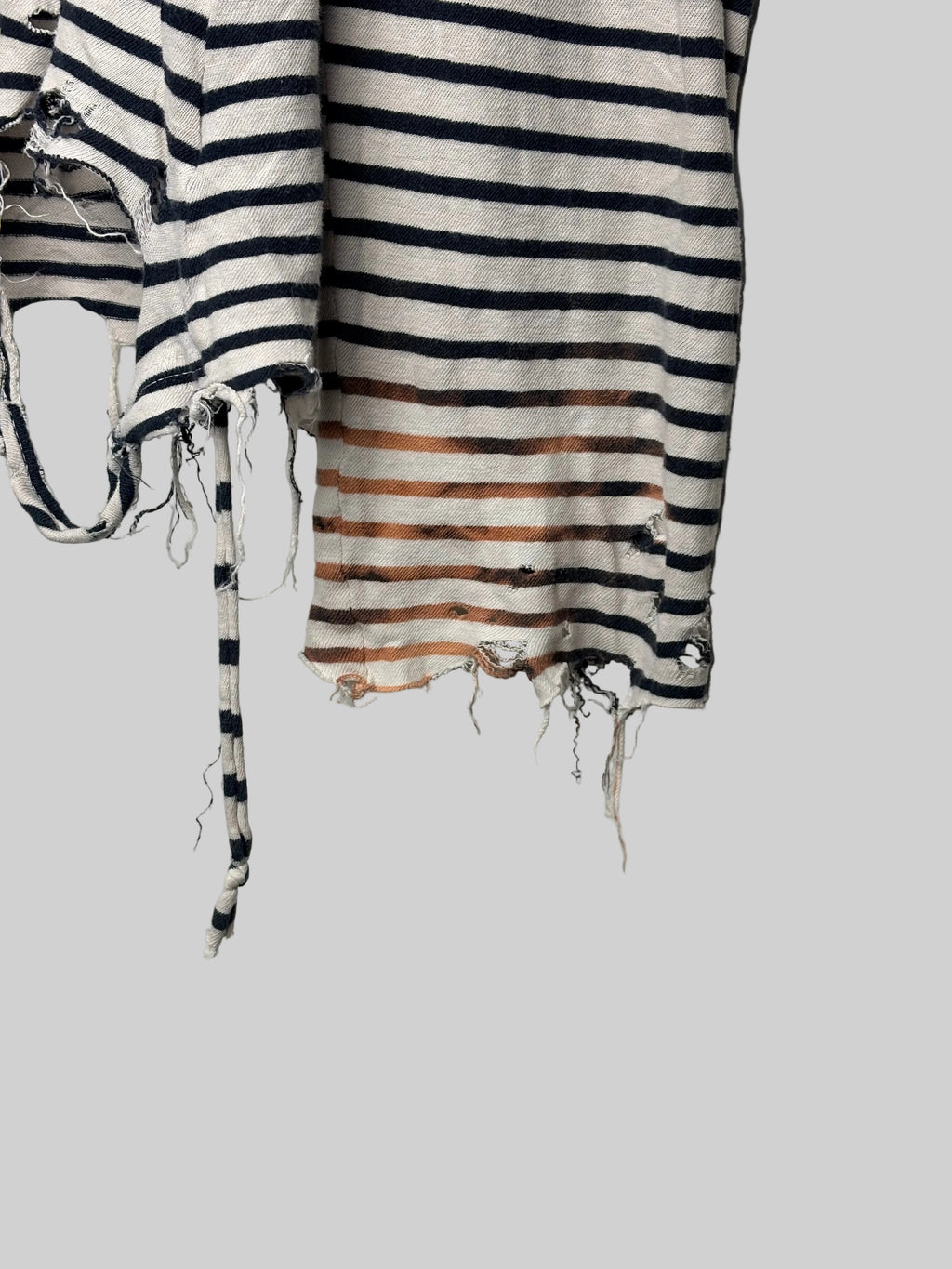 ‘KSUBI’ Striped Distressed LongSleeve T-Shirt