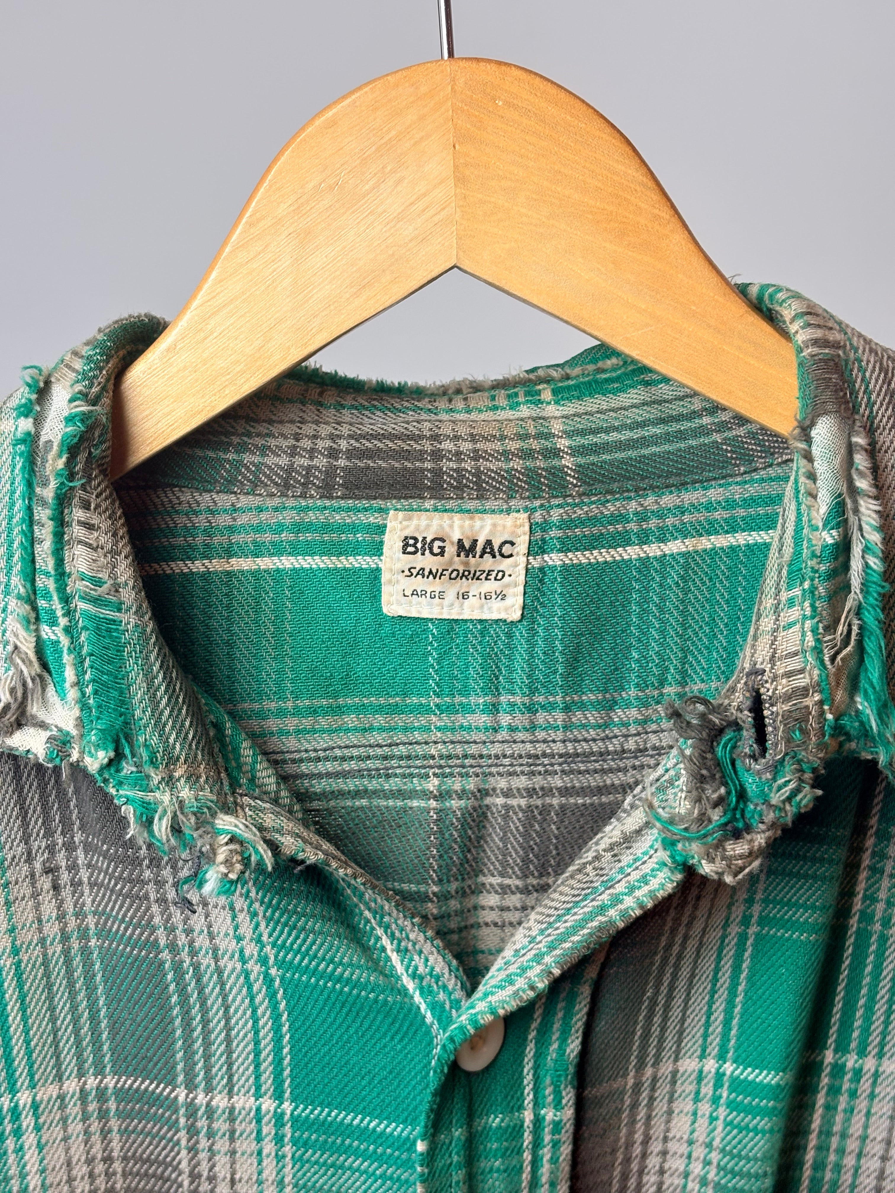 1960’s Big Mac (Sanforized) Cotton Flannel | Distressed