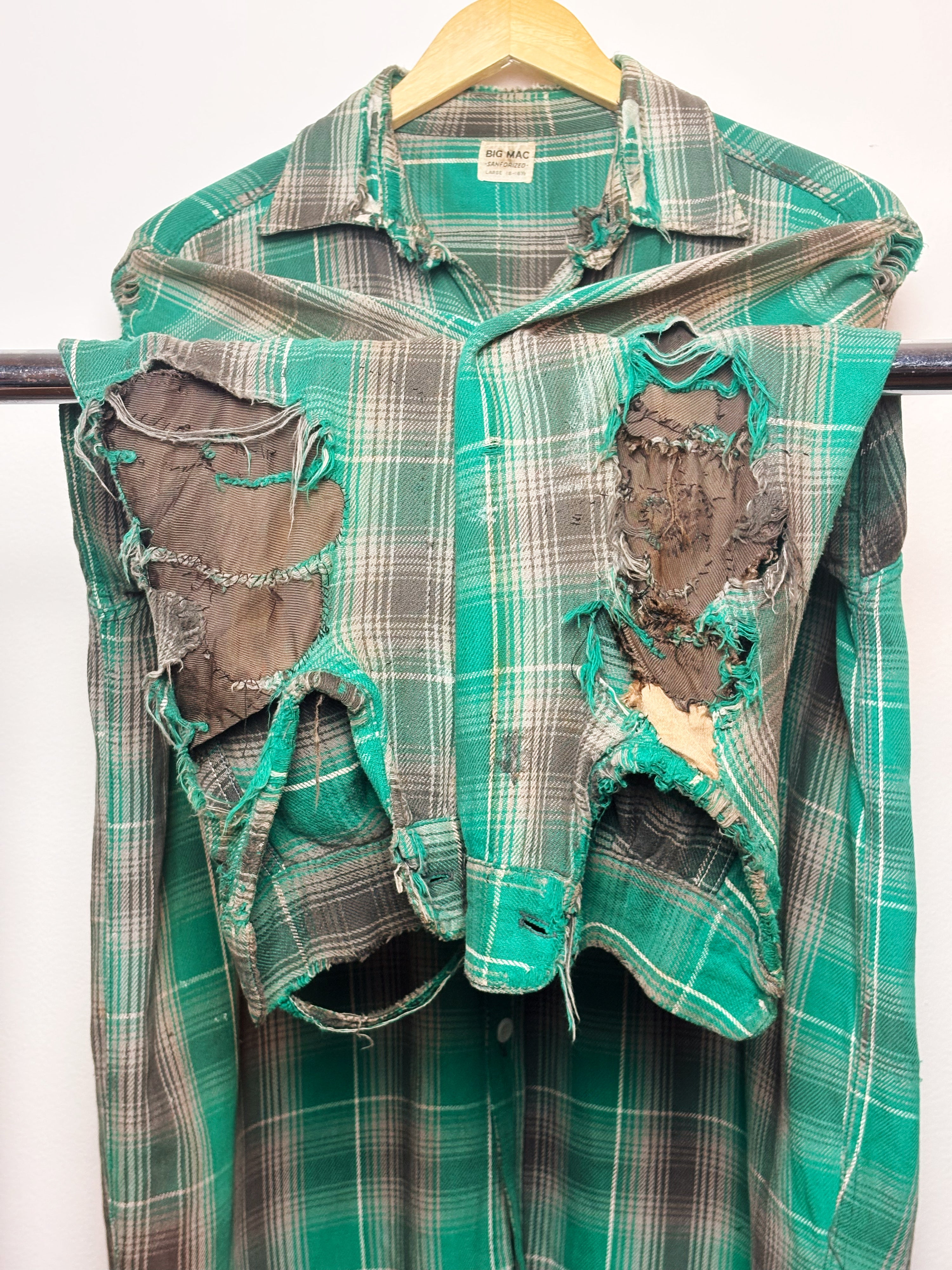 1960’s Big Mac (Sanforized) Cotton Flannel | Distressed