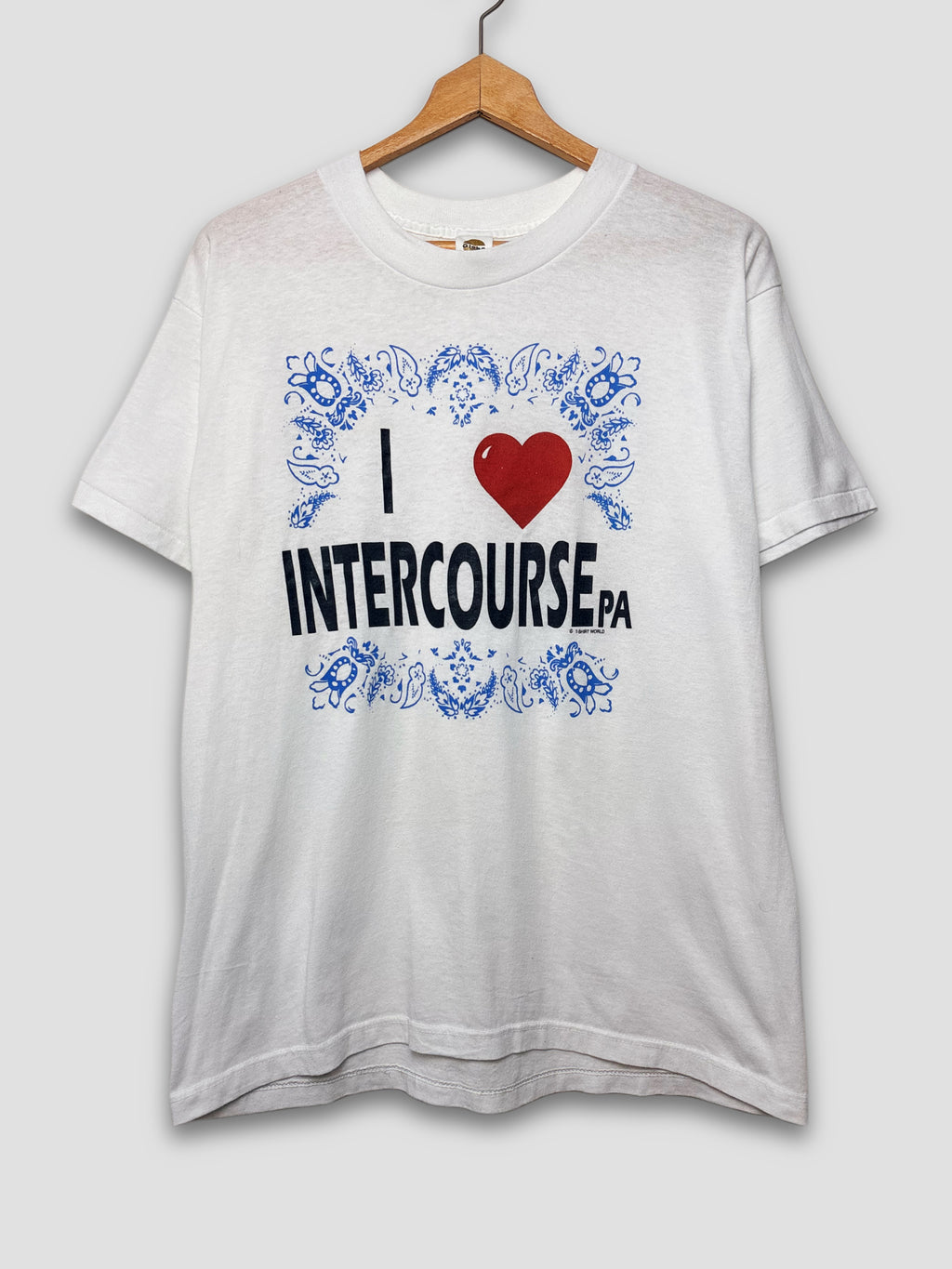90’s “I ❤️ Intercourse” White T-Shirt