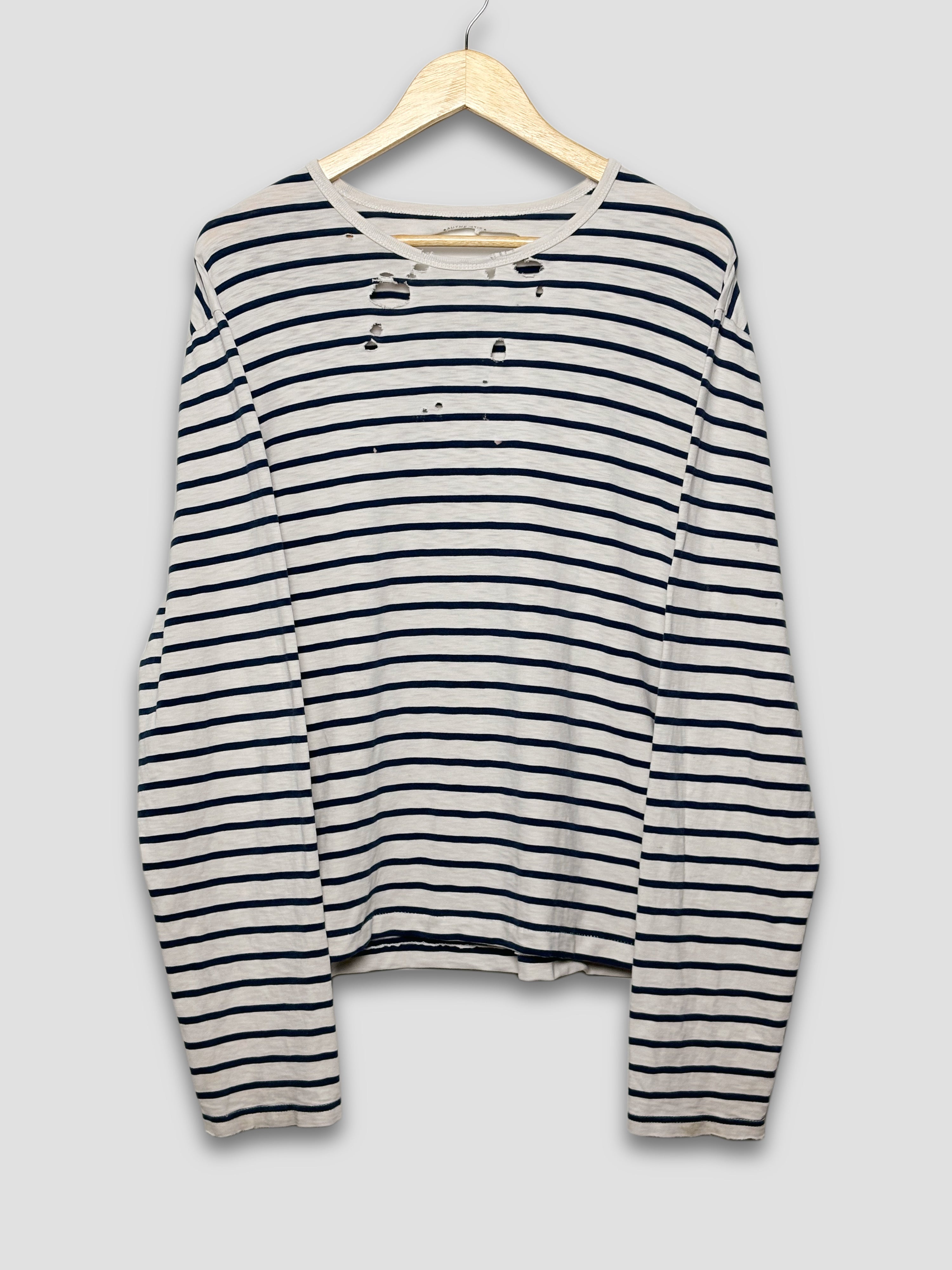2000’s Distressed Striped LongSleeve Shirt