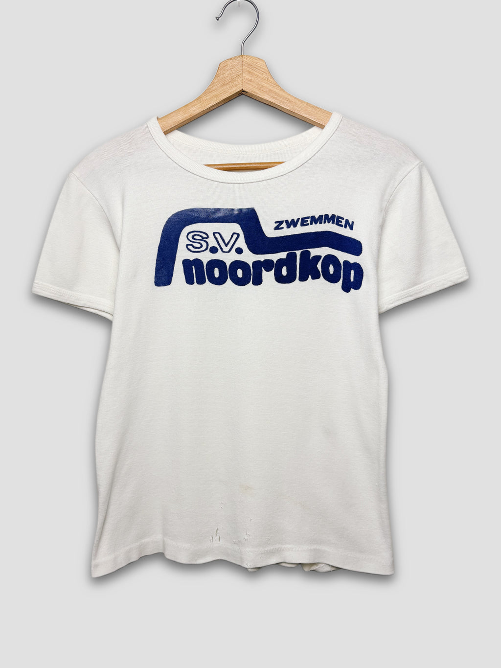 Vintage 70s White Cotton T-Shirt