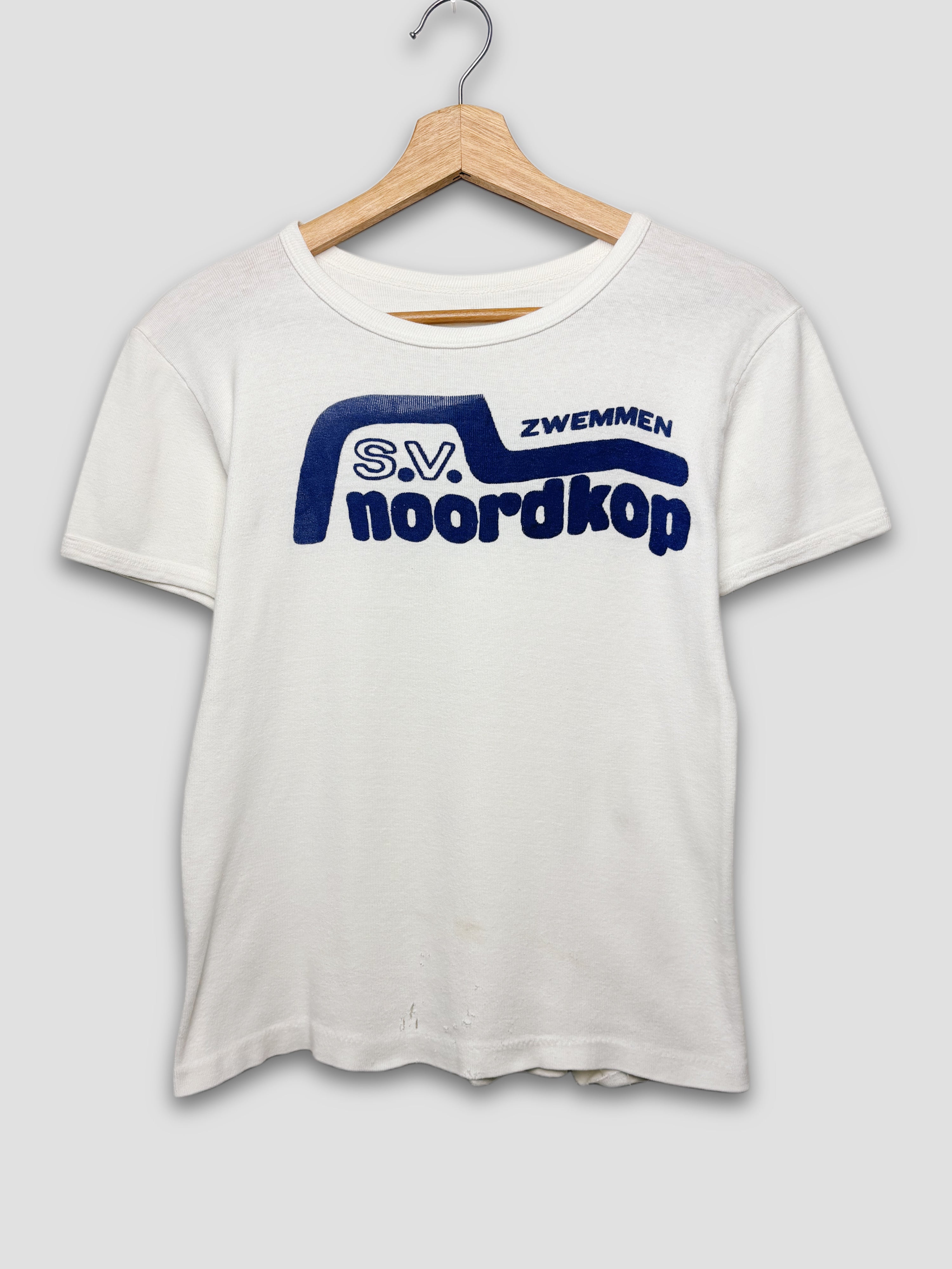 Vintage 70s White Cotton T-Shirt