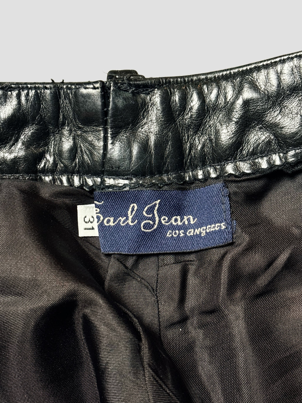 1980’s Black Genuine Leather Pants