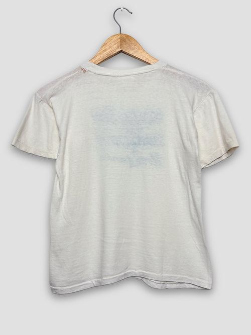 1960's "Moose Jaw" Festival Blue Water Print T-Shirt