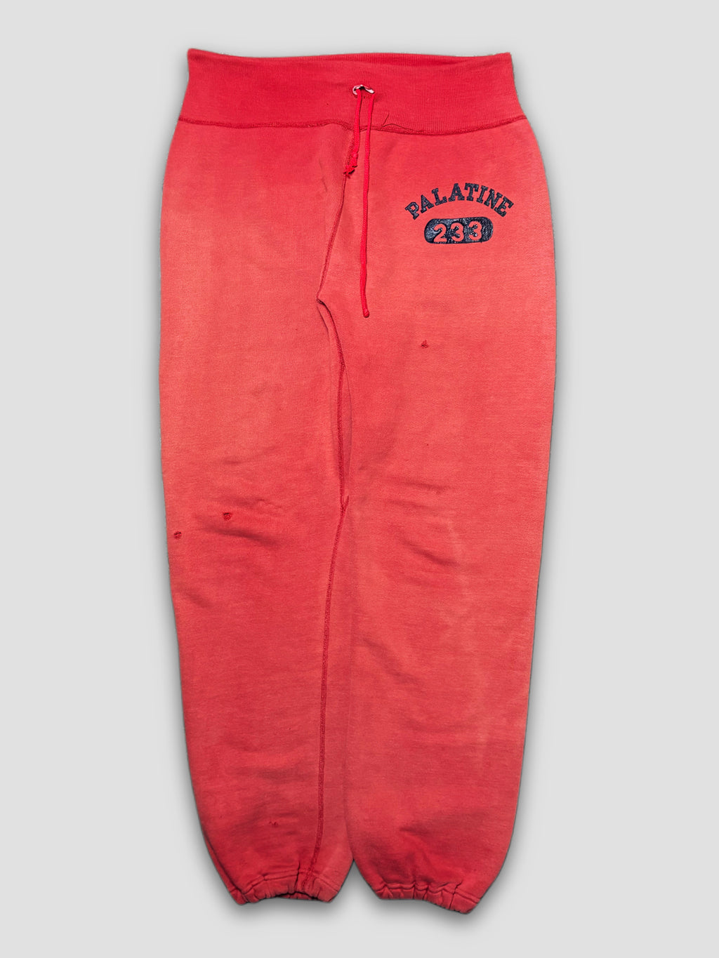 50’s 60’s Red “Palatine 223”Cotton SweatPants | Faded