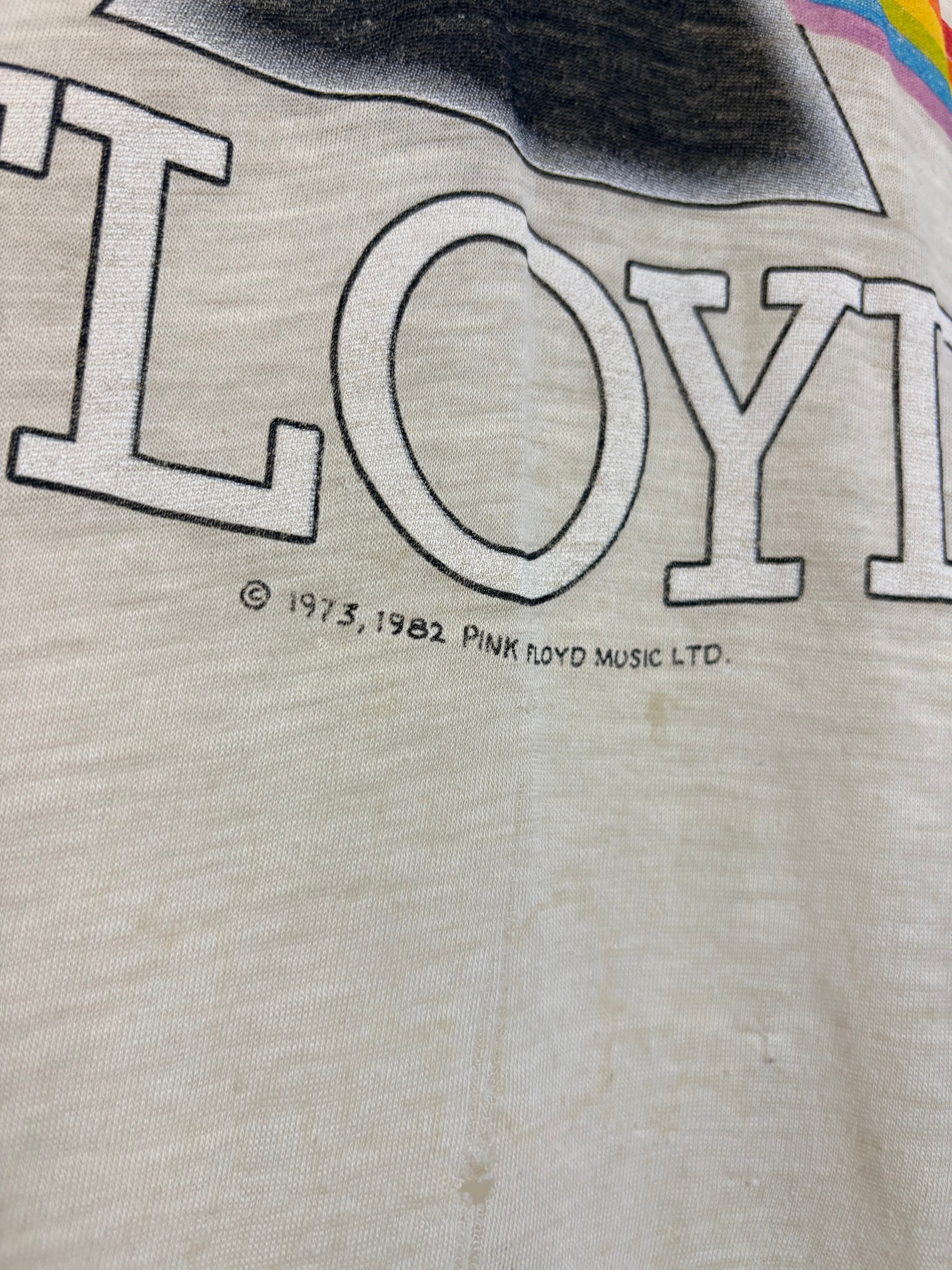 Vintage 1982 Pink Floyd Thrashed/Thin Jersey