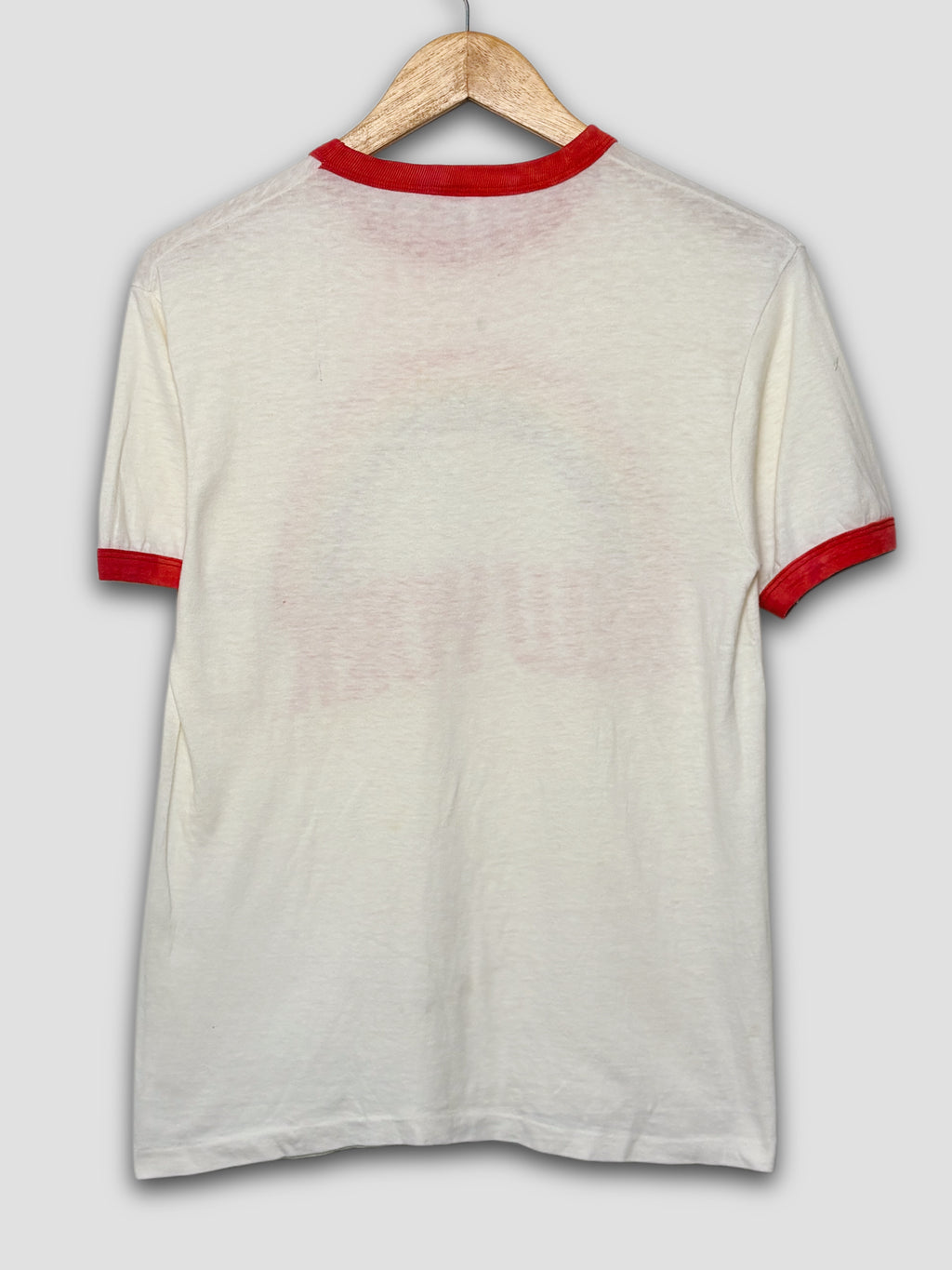 Vintage 1980 New York Rainbow Ringer T-Shirt