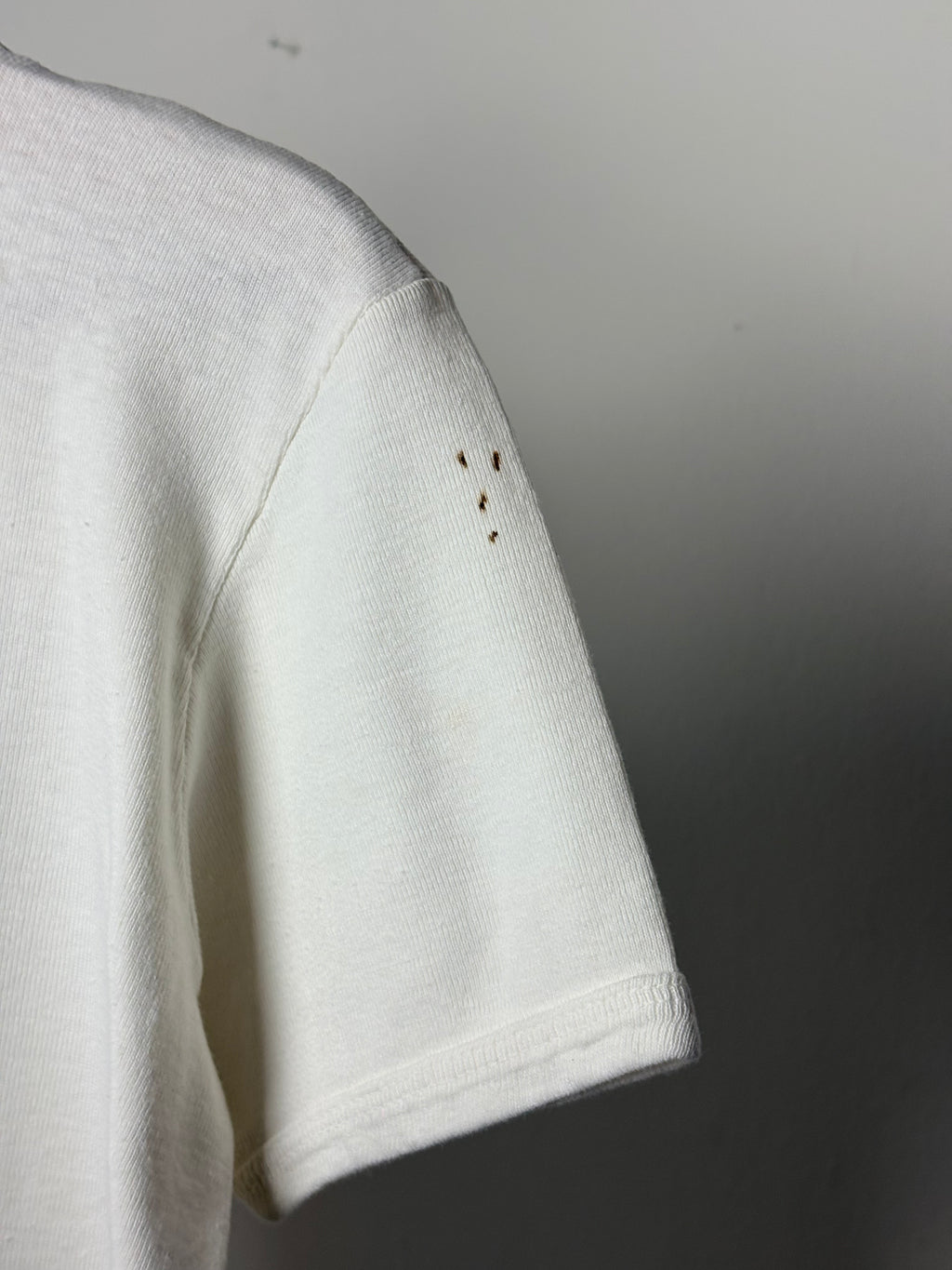Vintage 70s White Cotton T-Shirt