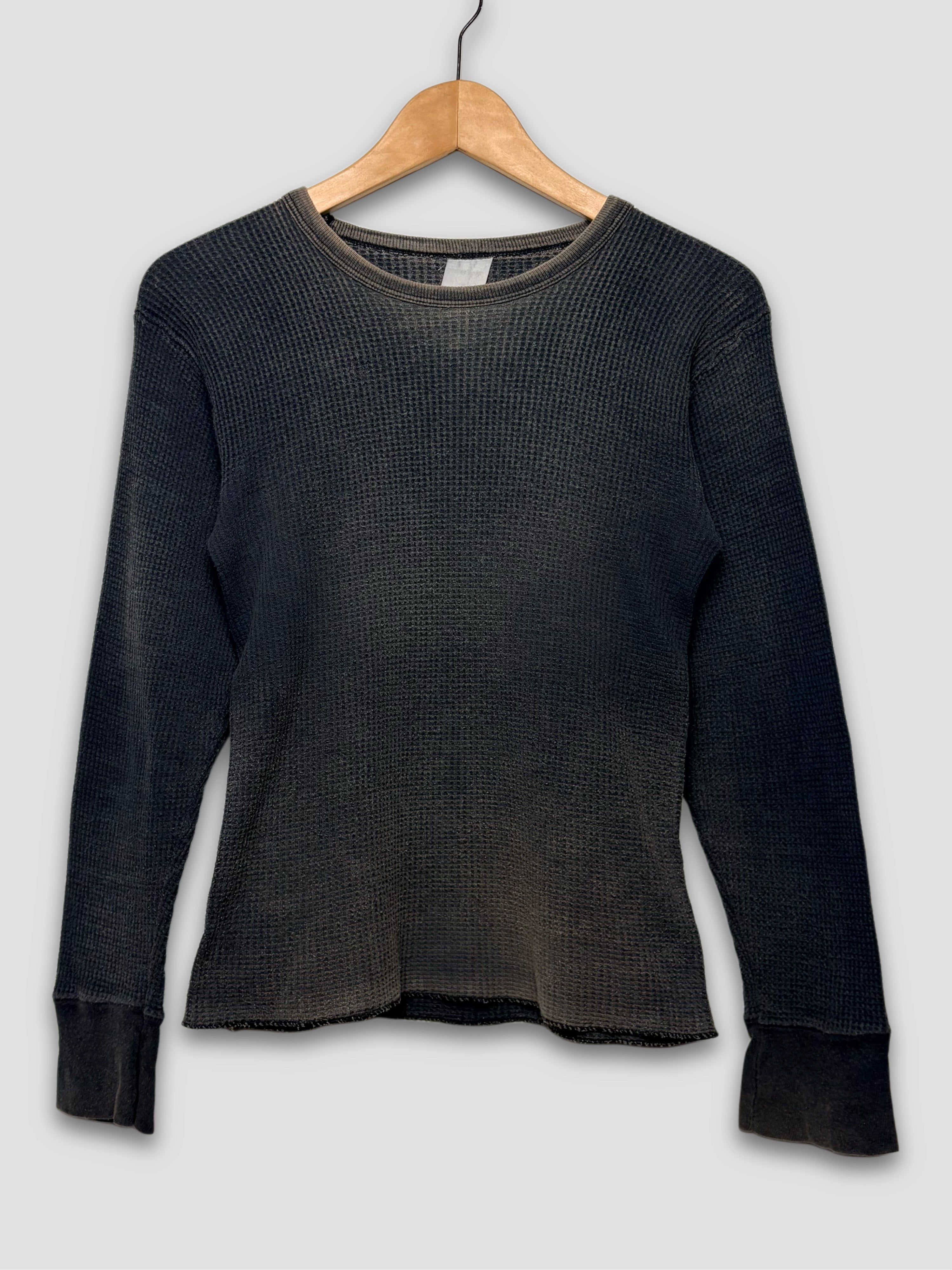 90s Black Faded Thermal LongSleeve